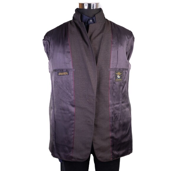 Hart Schaffner Marx Mens Sport Coat Silverwoods Jacket Brown Solid Size 42R - Picture 13 of 14